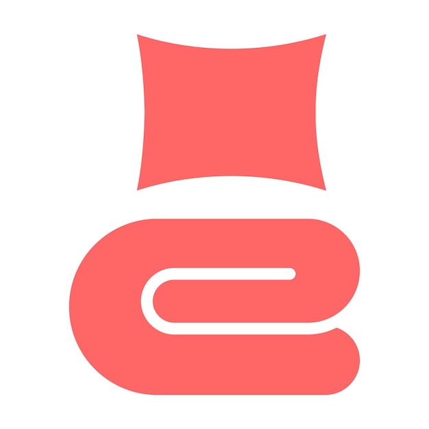 Estilo del icono del edredón de diseño vectorial