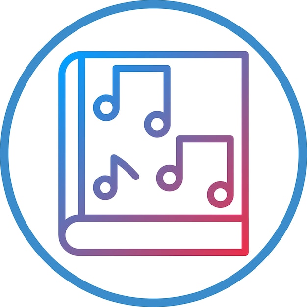 Estilo del icono de la educación musical
