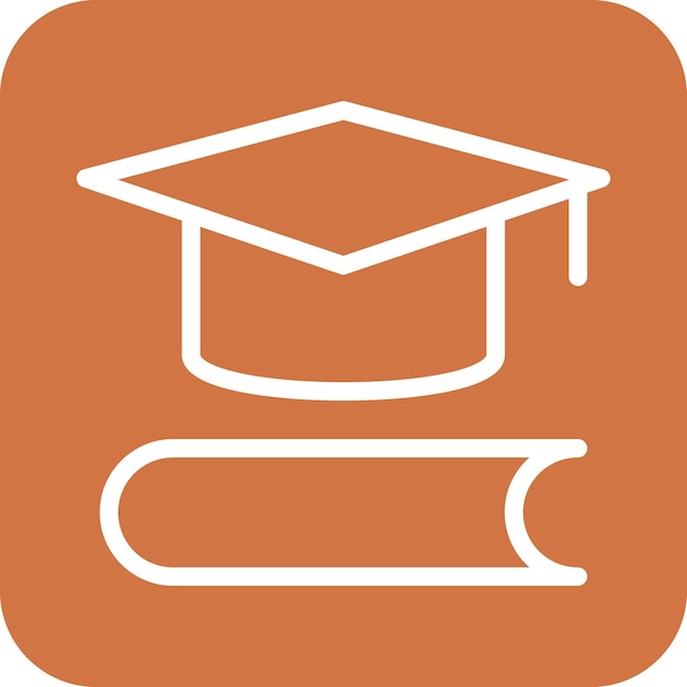 Estilo del icono de la educación