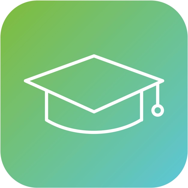 Estilo del icono de la educación