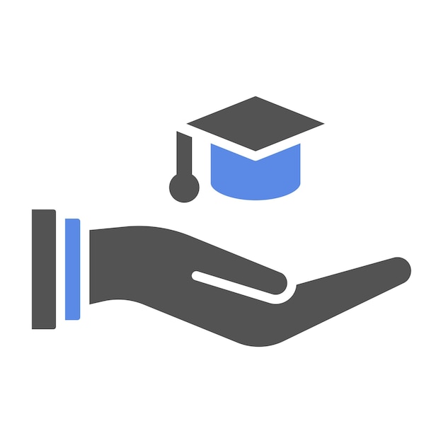 Estilo del icono de la educación
