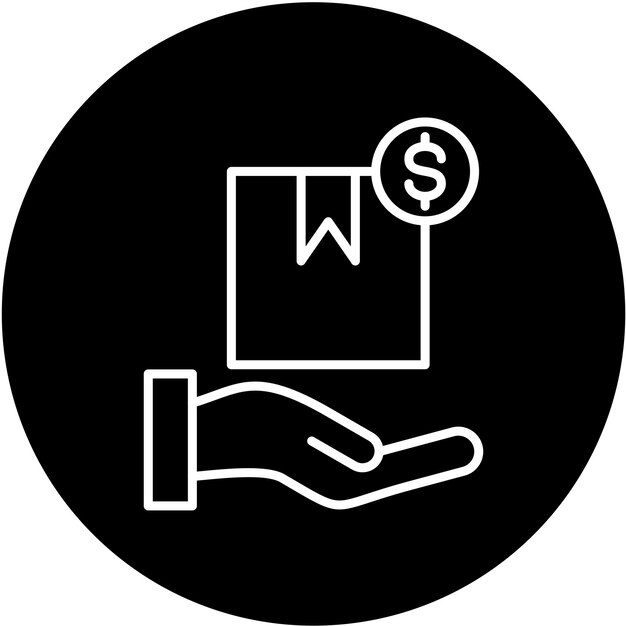 Estilo del icono de efectivo en la entrega
