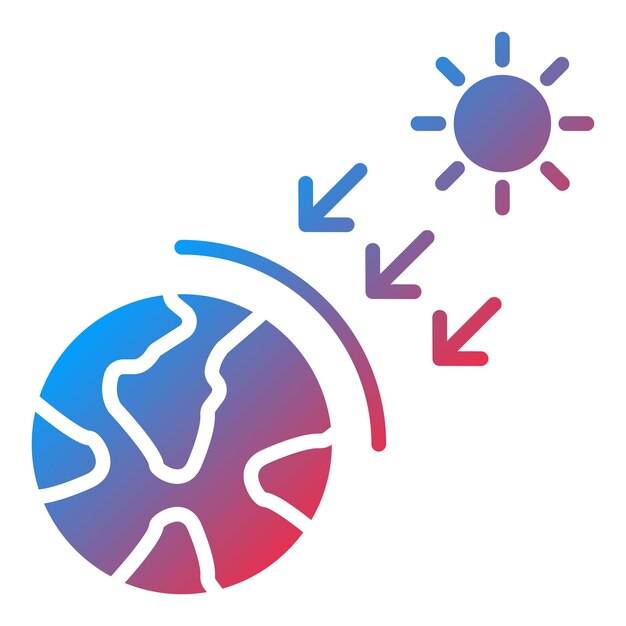 Estilo del icono del efecto invernadero de diseño vectorial