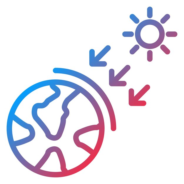 Estilo del icono del efecto invernadero de diseño vectorial