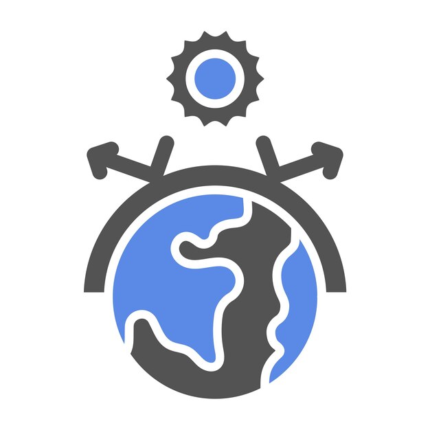 Estilo del icono del efecto invernadero de diseño vectorial
