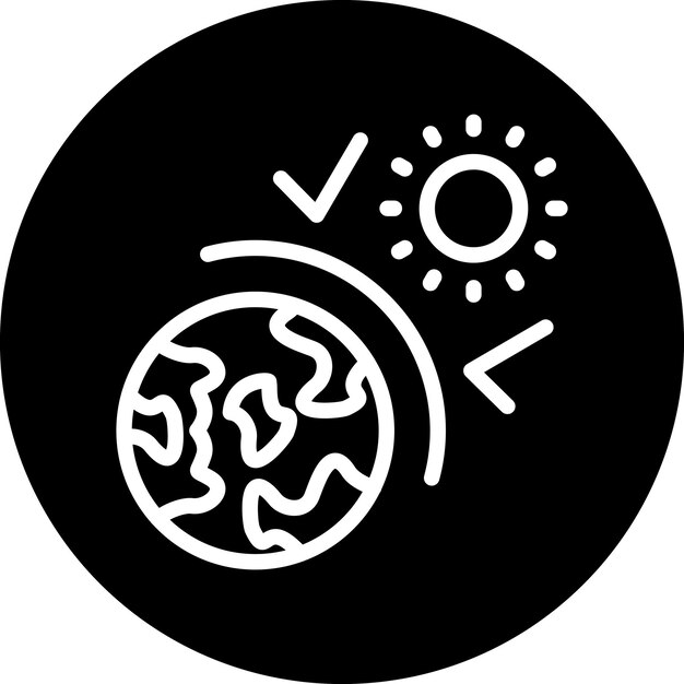 Estilo del icono del efecto invernadero
