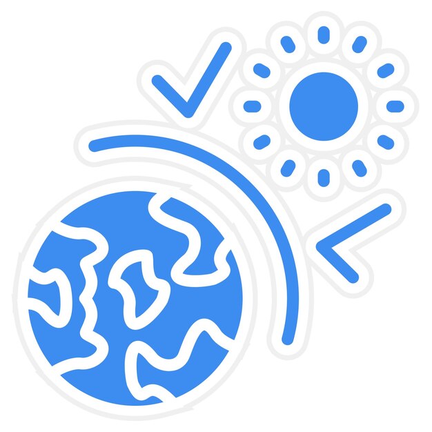 Estilo del icono del efecto invernadero