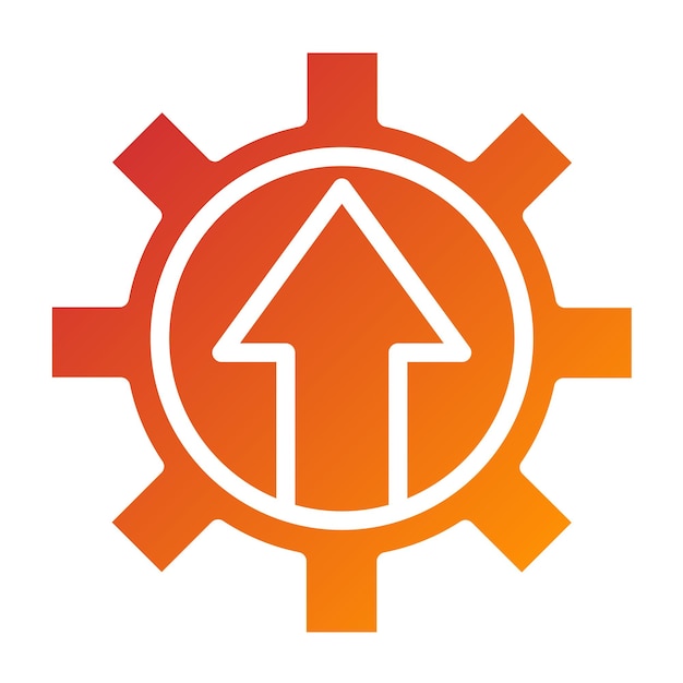 Estilo del icono de eficiencia del diseño vectorial