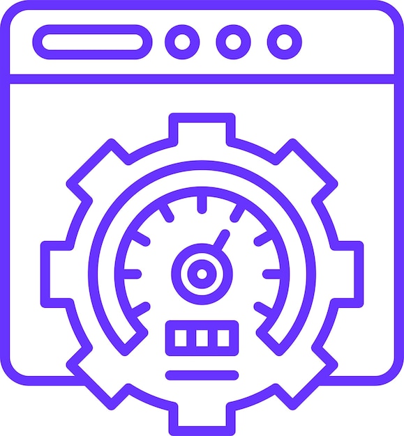 Estilo del icono de eficiencia del diseño vectorial