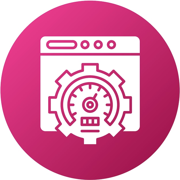 Estilo del icono de eficiencia del diseño vectorial