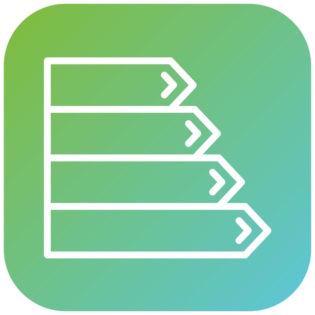 Estilo del icono de eficiencia energética del diseño vectorial