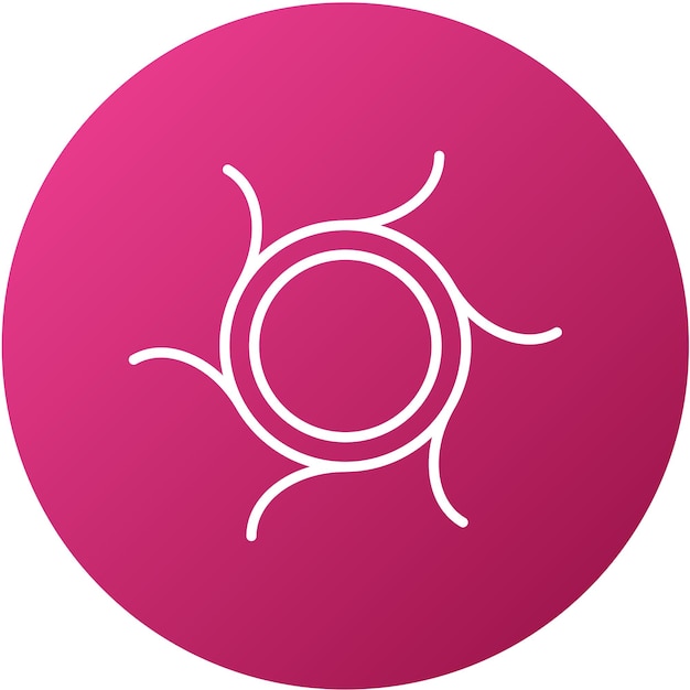 Estilo del icono de la eficiencia luminosa del diseño vectorial