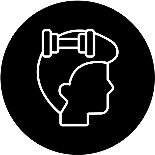 Estilo del icono del ejercicio de diseño vectorial