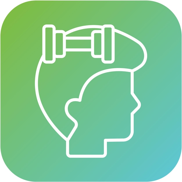 Estilo del icono del ejercicio de diseño vectorial