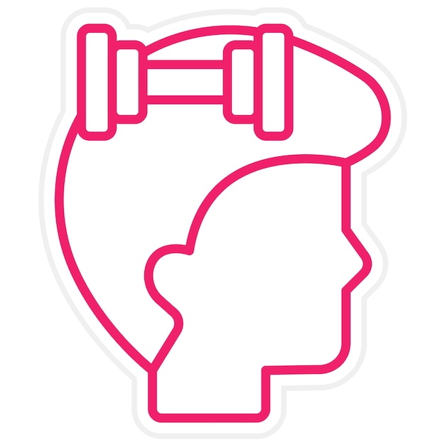 Estilo del icono del ejercicio de diseño vectorial