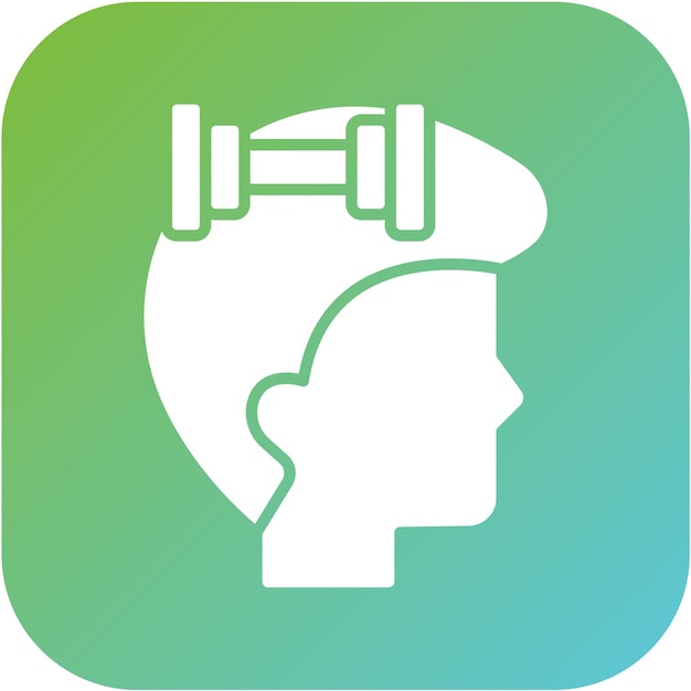 Estilo del icono del ejercicio de diseño vectorial