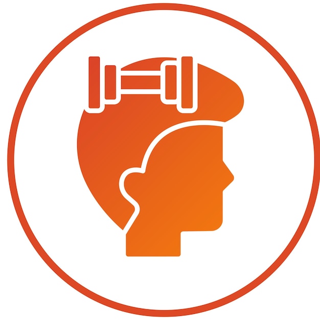Estilo del icono del ejercicio de diseño vectorial