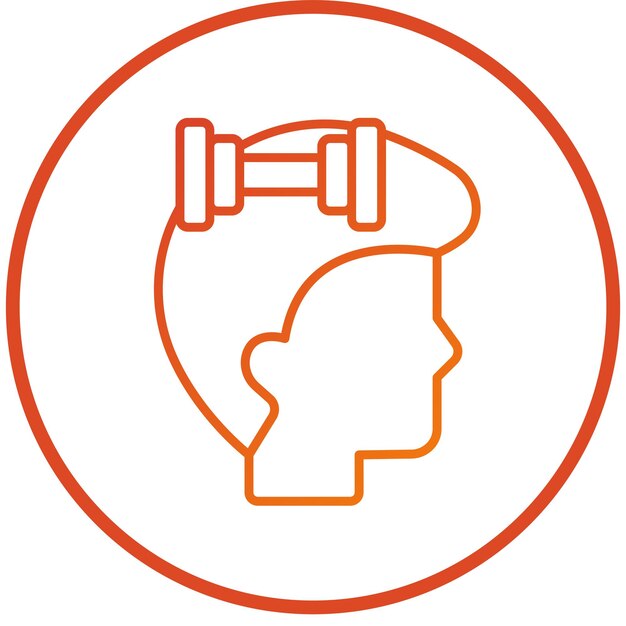 Estilo del icono del ejercicio de diseño vectorial