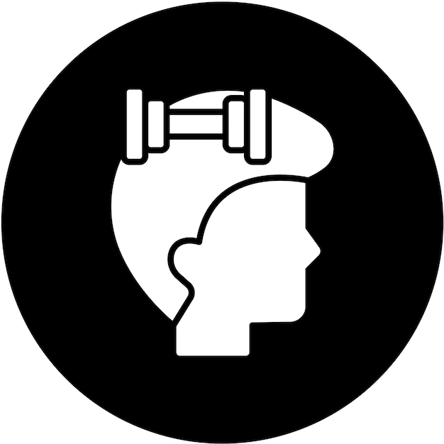 Estilo del icono del ejercicio de diseño vectorial