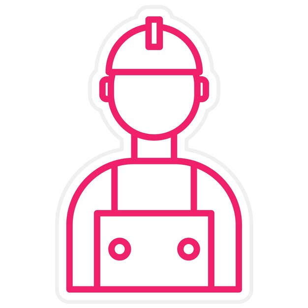 Estilo del icono del electricista