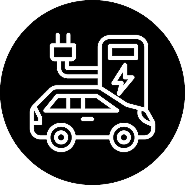 Estilo del icono electrónico del automóvil