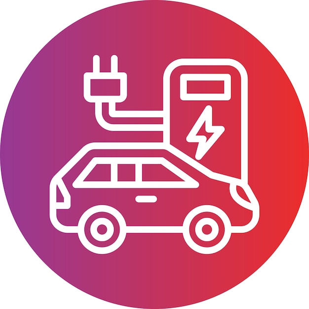 Estilo del icono electrónico del automóvil
