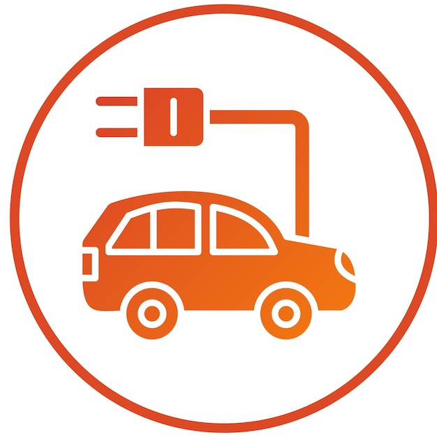 Estilo del icono electrónico del automóvil