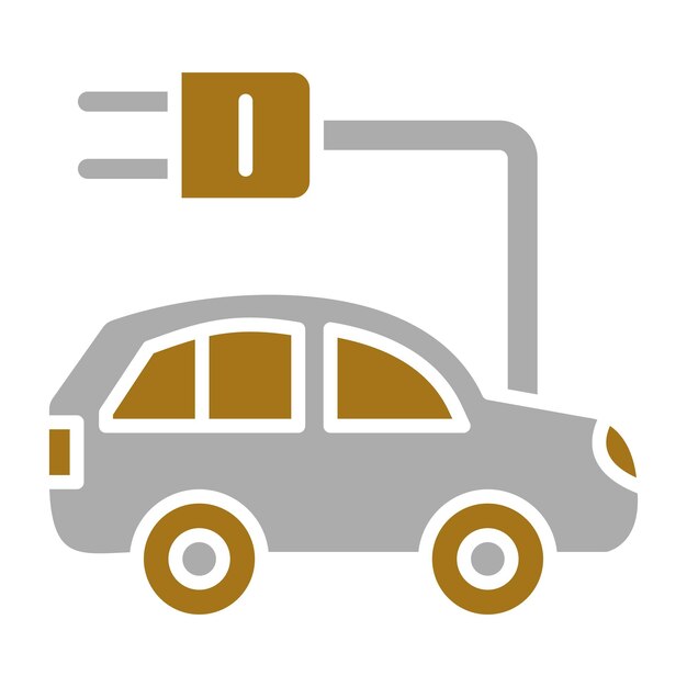 Estilo del icono electrónico del automóvil