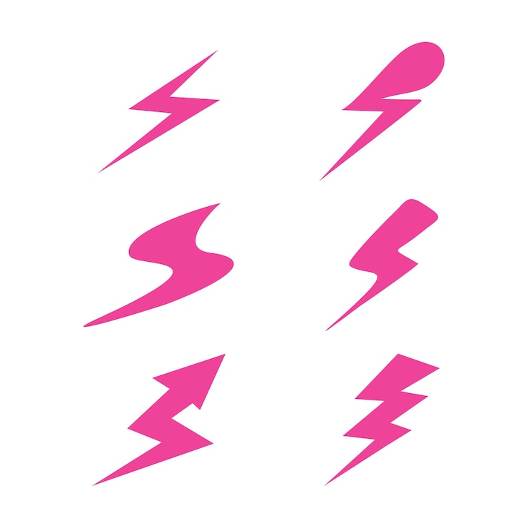 Vector el estilo del ícono del elemento de diseño del logotipo del vector de energía con idea creativa