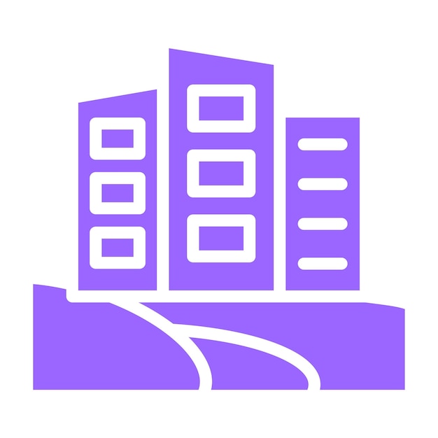 Estilo del icono de elevación de la empresa de diseño vectorial