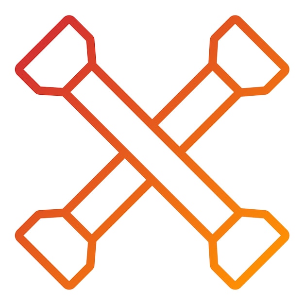 Estilo del icono del eliminador de tuercas de diseño vectorial