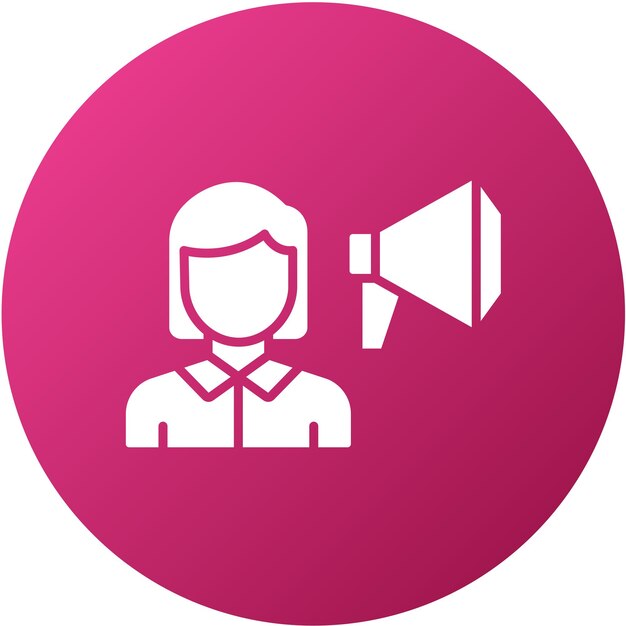 Estilo del icono del embajador de diseño vectorial