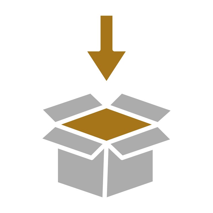 Vector estilo del icono de embalaje