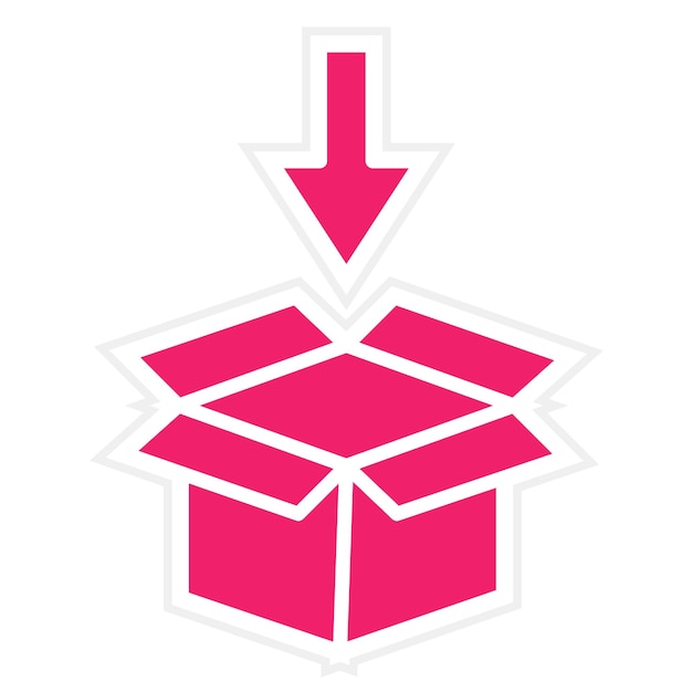 Estilo del icono de embalaje