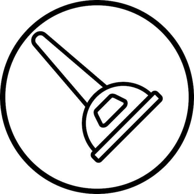 Estilo del icono del émbolo del inodoro
