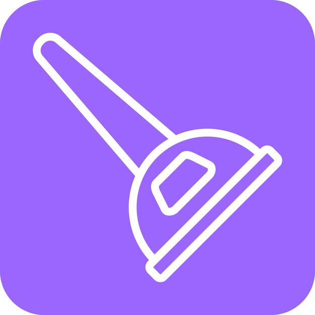 Estilo del icono del émbolo del inodoro