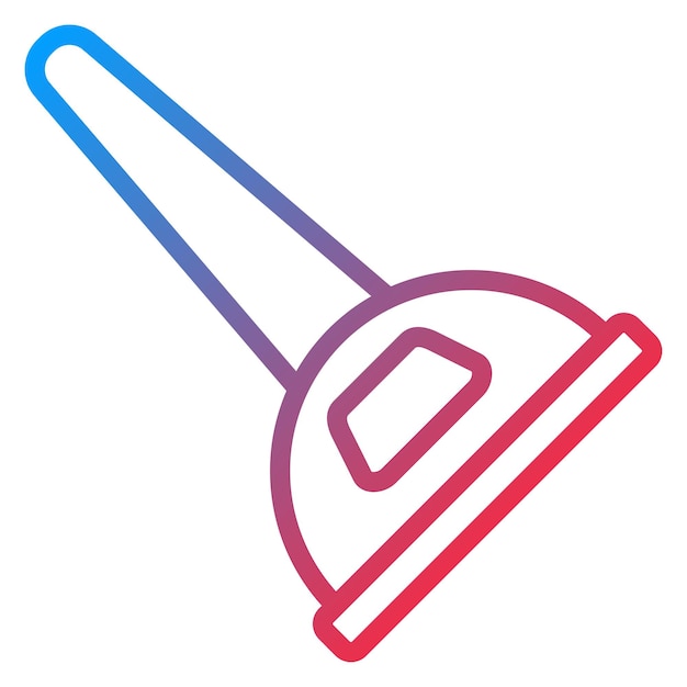 Estilo del icono del émbolo del inodoro