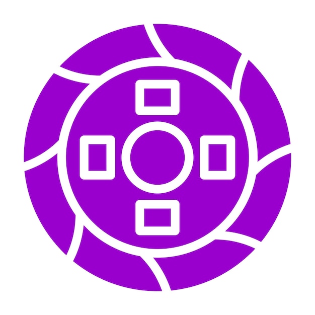 Estilo del icono del embrague de diseño vectorial