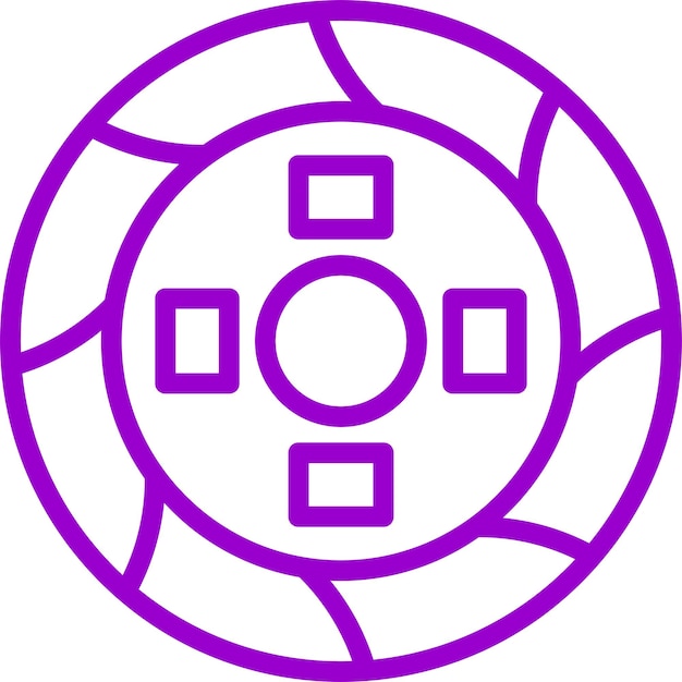 Estilo del icono del embrague de diseño vectorial