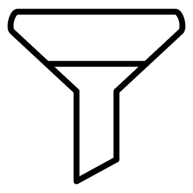 Estilo del icono del embudo