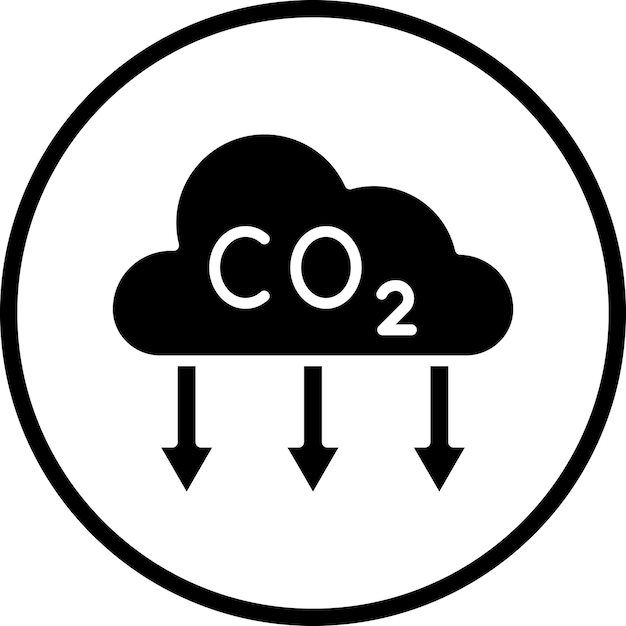Estilo del icono de las emisiones de diseño vectorial
