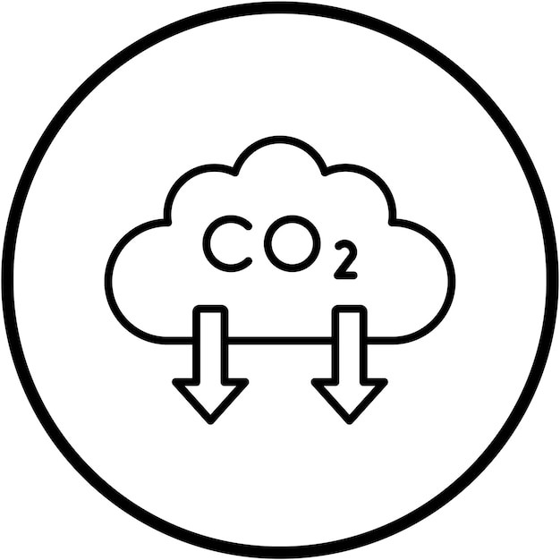 Estilo del icono de las emisiones de diseño vectorial