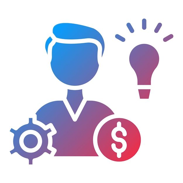 Estilo de icono de emprendimiento de diseño vectorial