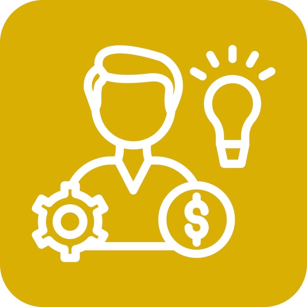 Estilo de icono de emprendimiento de diseño vectorial