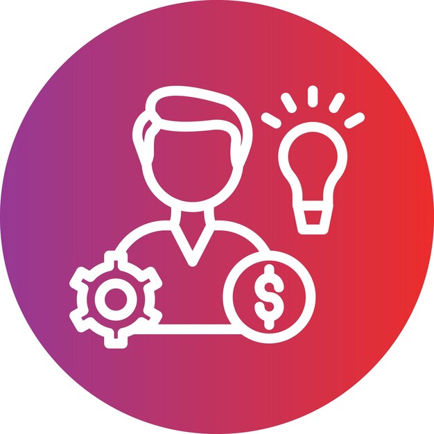 Estilo de icono de emprendimiento de diseño vectorial