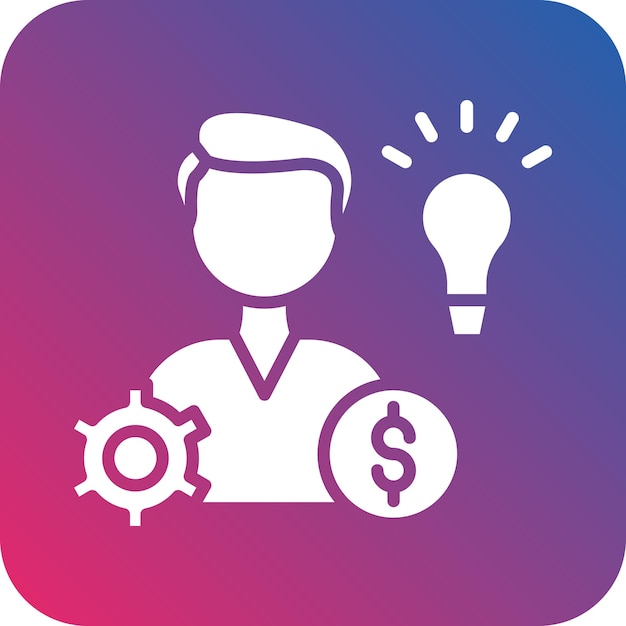 Estilo de icono de emprendimiento de diseño vectorial