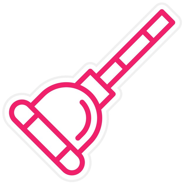 Estilo del icono del enchufe de diseño vectorial