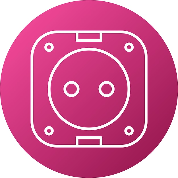 Estilo del icono del enchufe de diseño vectorial