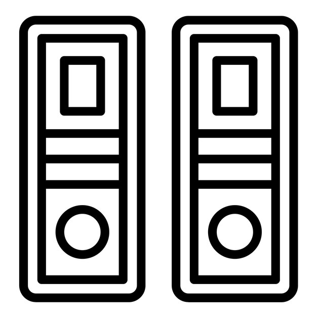 Estilo del icono del encuadernador de diseño vectorial