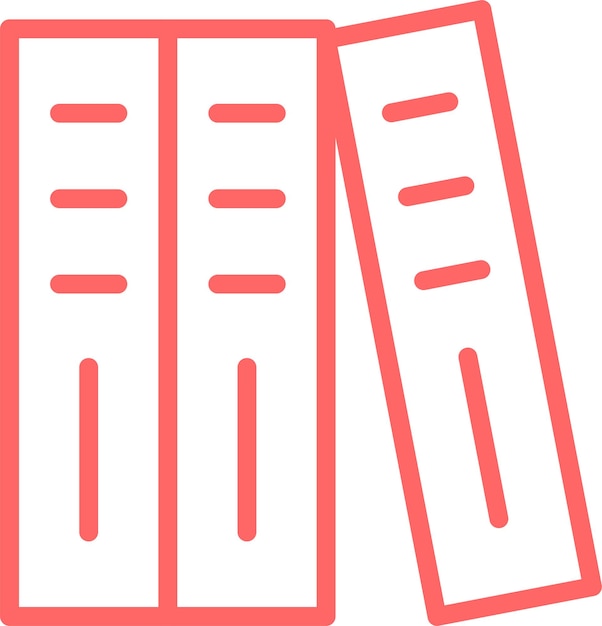 Estilo del icono del encuadernador de diseño vectorial